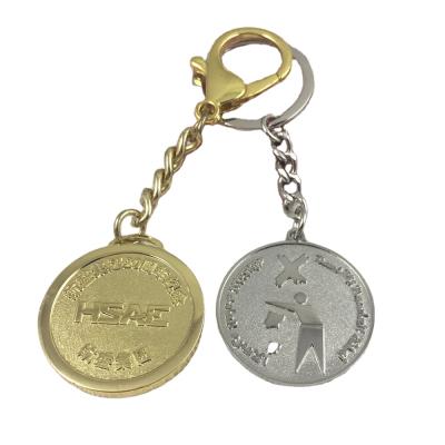 China All Over The World Make You Own Shape Customized Metal Trolley Logo Hard Enamel Metal Coin Key Chain for sale