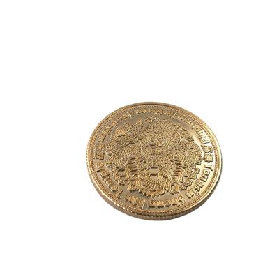 China Hot Selling Europe Gold Plated Custom Imitation Enamel Coin Souvenir Metal Commemorative Coin for sale