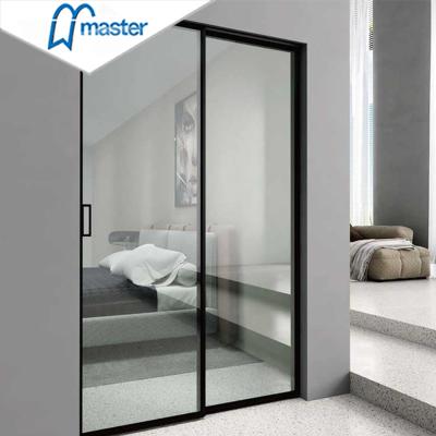 China Factory Price Design New Top Selling Windproof Double Muffler Glazed Pocket Glass Outdoor Aluminum Patio Sliding Glass Door for sale