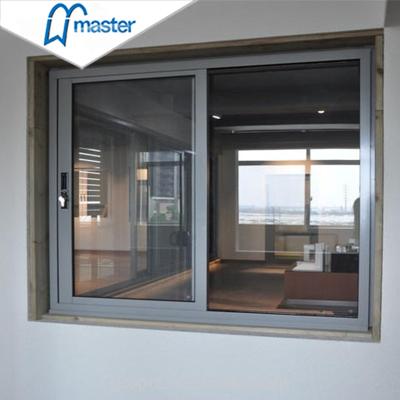 China Magnetic Screen China Manufacturer Hot Selling High Quality Customized Aluminum Frame Double Glass Sliding Windows for sale