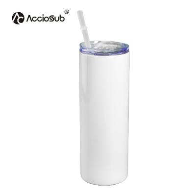 China AccioSub 30oz Double Wall Tumblers Stainless Steel Viable High Quality Vacuum Insulated Plastic Lid Straw Sublimation Tumbler for sale