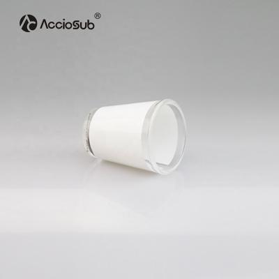 China None Acciosub Logo 1.5oz Wine Whiskey Father's Day Gift White Patch Sublimation Shot Glass Custom Blanks for sale