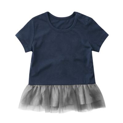 China Wholesale-Princess QUICK DRY Girls Clothing Boutique Baby T-shirts Tulle Skirt Girl Coat QUICK DRY Dress for sale