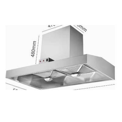 China Can process custom size Good sales arc shape design Chimney Range Hoods Kitchen range hood for sale