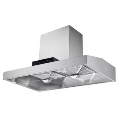 China Can process custom size Kitchen Appliance Factory Price Range Hood Island Hood with Copper Motor SS Chimney Island Mounted Stainless Steel 200 for sale