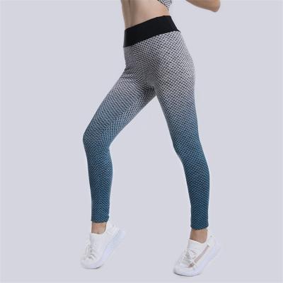 China Breathable Bubble Butt Workout Booty Tights High Waist Yoga Pants Running Women Honeycomb Lifting Leggings for sale