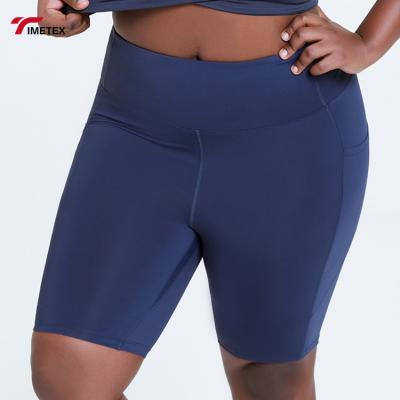 China Viable Wholesale In Stock And OEM Solid Color Custom Good Prices Plus Size Workout Biker Shorts Womens Fitness Yoga Shorts for sale