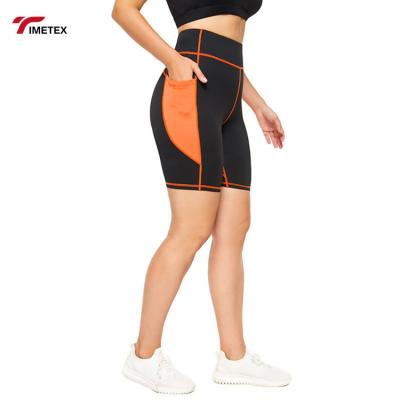 China Wholesale Plus Size Women Custom Made Polyester Spandex Yoga Yoga Shorts Waisted Cycling Biker Waisted Cycling Shorts Plus Size Biker Shorts for sale