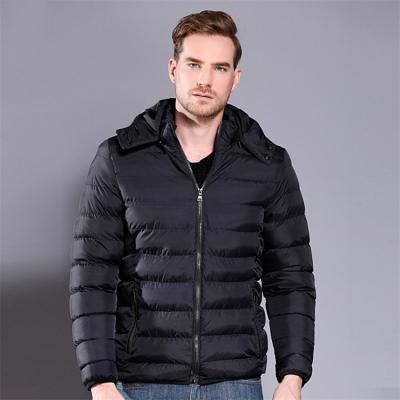 China New Winter Men's Amazon Hooded Waterproof Casual Fashion Warm QUICK DRY Jackets Zippered Plus Size Down Jacket For Men for sale