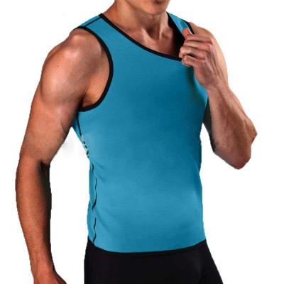 China 2021 Mens Compression Neoprene QUICK DRY Sauna Sweat Waist Trainer Vests Slim Workout Shirt Body Shaper For Men for sale