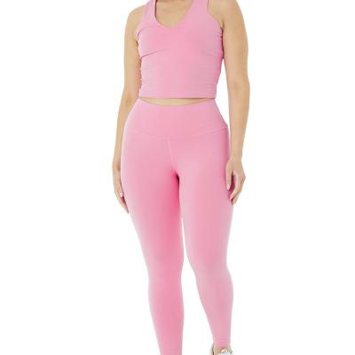 China Breathable SF Plus Size Women Yoga Wear 1X-6X Lady Workout Clothing Sets Breathable Activewear Fitness Ladies Plus Size Yoga Sets for sale