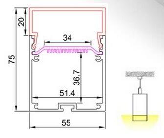 China led Aluminum profiles milky cover led channel for LED strips aluminum extrusion profiles,LED light profiles for sale