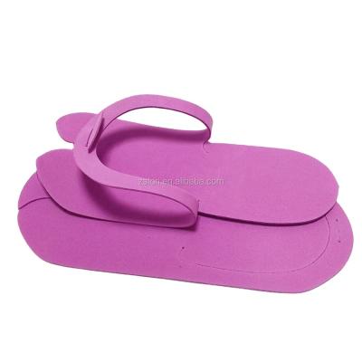 China Lightweight Disposable Pedicure Salon Nail Foam Slipper for sale