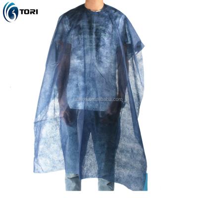 China Comfortable / Non Woven Convenience Disposable Hair Cutting Capes For Salon Hairdressing Use for sale