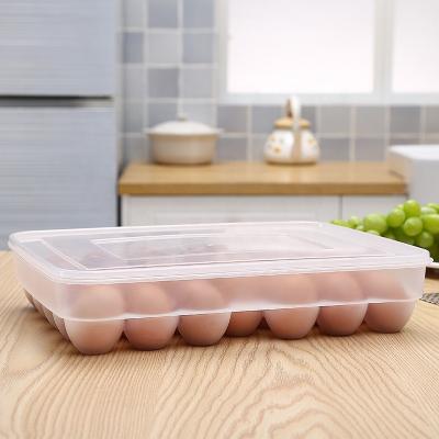 China Disposable Plastic Egg Box Egg Tray 34 Grids Large Capacity Egg Tray for sale