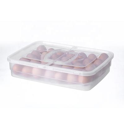 China Simple 2021 34 Compartment Refrigerated Plastic Egg Cartons New Egg Trays for sale