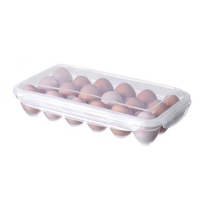 China Stocked 2021 18 Compartment Refrigerated Plastic Egg Trays for sale