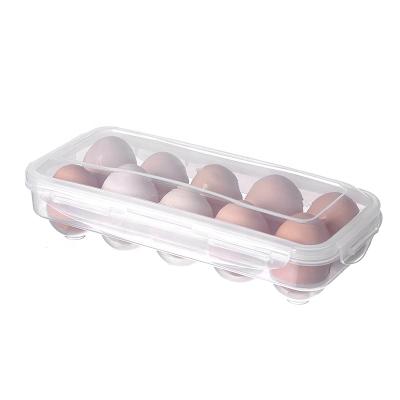 China New Transparent Simple Design Maintain Freshness Plastic Egg Tray 10 Grids Egg Tray for sale