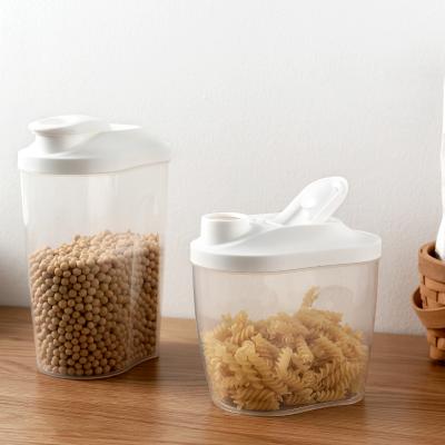 China Freshness Preservation Cereal Seal Can Box Clamshell Transparent Storage Can Glass Storage Vat Sealed Container Tea Grain Glass Jar for sale