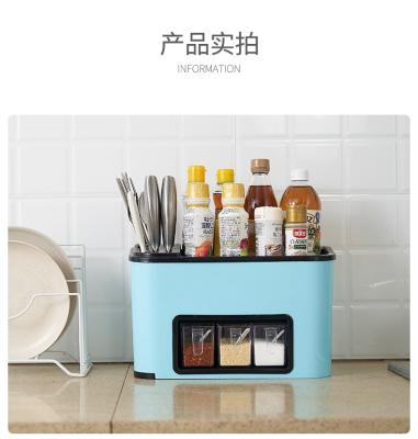 China Multi-Functional Kitchen Knife Rest Spice Storage Box Viable Tool Mailer for sale