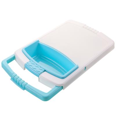 China Wholesale Disposable Plastic Kitchen Cutting Board PP Plastic With Blue Washing Vegetables for sale