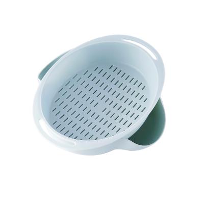 China Fruit Washing Plastic Multifunctional Revolving Plastic Drain Basket for sale