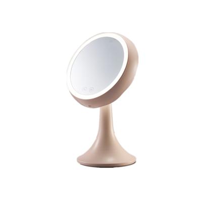 China Lit Led Miriror Lamps Touch Screen Desk Lamp With Makeup Mirror for sale