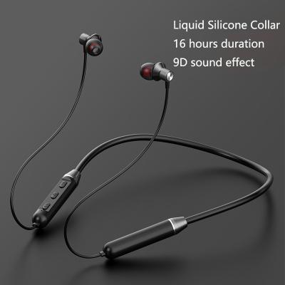 China New 5.1 Bluetooth Headset Mobile Phone Neck-hanging Wireless Bluetooth Sports Headset In-Ear Metal Headset Spot Wholesale for sale