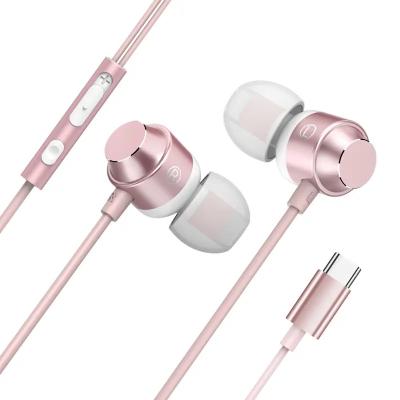 China Type-C Viable Over-the-Ear Cable Wire Control Gaming Earphone Headphone Noise Reduction With Earbuds for sale