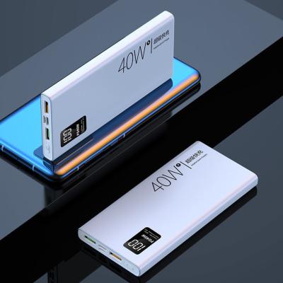 China Fast Portable Power Bank 10000mAh High Capacity Palladium 40W Support Charging Battery Charger External Charging Treasure Mobile Power Supply for sale