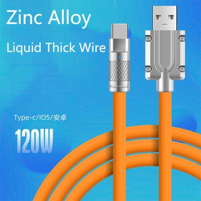 China Etc.electronic product mobile phone zinc alloy data line palladium fast charging line for super charging apple wire charging line wholesale for sale