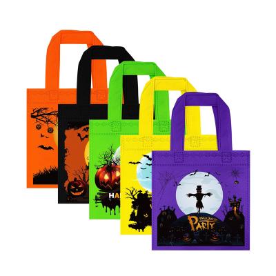 China Custom Cheap Reusable Eco-Friendly Recyclable Tote Shopping Bag Nonwoven Logo Printing Bag Recyclable Halloween Party Gift for sale