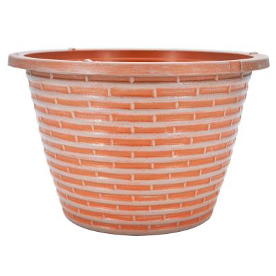 China Eco-friendly Pastoral Style Wholesale Home Flower Pots Garden Vases Decoration PP Plastic Flower Pots &planters in Bulk for sale