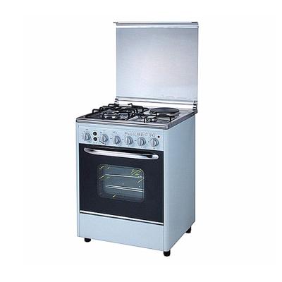 China Free Standing Household 63L Stainless Steel 1electric&3 Burner Gas Oven for sale