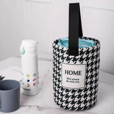 China Fashion Hot Sale - Foldable Portable Reusable Storage Bag Round Lunch Box Bag for sale