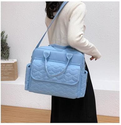 China Lady Multifunctional Mummy Bag Women Casual Totes Handbags Shoulder Bags Purses Soft Nylon Bag for sale