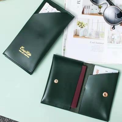 China Genuine Handmade Full Grain Ladies Coin Purse Multi Slots Coin Purse Card Organizer Wallet With Button Leather Bifold Closure for sale