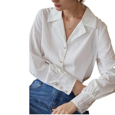 China New Design Fancy QUICK DRY Casual Style Elegant Office Tops And Blouses For Women for sale