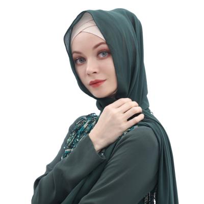 China Supplier Wholesale Fashion Women's Long Muslim Turkish Turkish Other Main Ethnic Snap Scarves and Shawls Tank Top Chiffon Scarf Hijab for sale