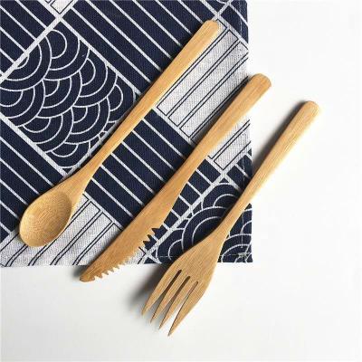 China Viable Japanese and Korean Creative Bamboo Knife, Fork and Spoon Set for sale