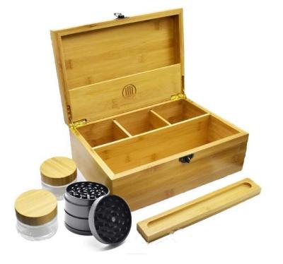 China Recyclable Wholesale Bamboo Stash Storage Box Holder Organizer for Herbs and Accessories Buyer 2 for sale