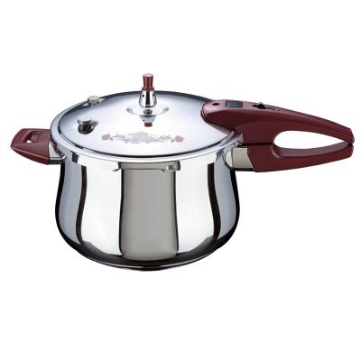 China Stainless Steel Viable Cookware Commercial Pressure Cooker T-shape With Push Lock With High Quality Big Presin Olla for sale