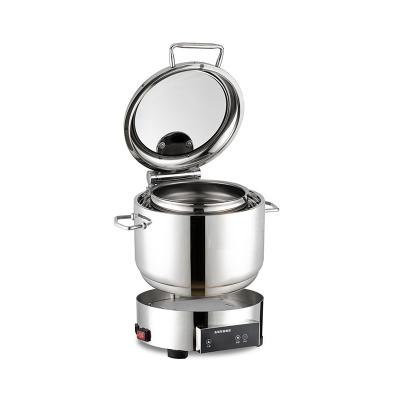 China High Quality Hydraulic Edge Soup Cooker Large 304 Stainless Steel Meal Stove Electric Beetle Dish for Hotel and Restaurant Buffet for sale