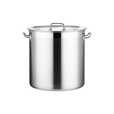 China Large Stock Pot 18/10 Stainless Steel Stock Pot 18/10 Stainless Steel Stock Pot Straight Running Pot Soup Double Pot Sustainable High Quality Bottom for sale