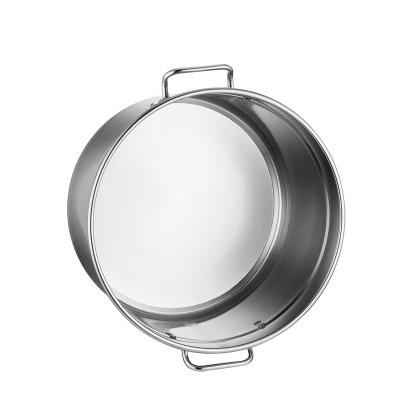 China Sustainable Stock Big Pot Industrial Stainless Steel Cooking Pot For Sale for sale