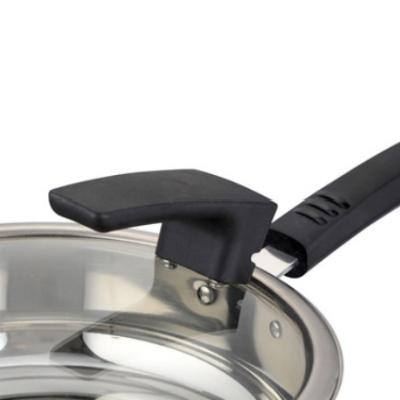 China Hot selling viable and high quality Lexiang 304 stainless steel non-stick 24cm frying pan for household kitchenware and restaurant for sale