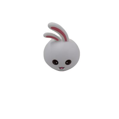 China New Style Modern Rabbit Cute Multicolor Changing Small Animal Led USB Kids Silicone Floor Night Light for sale