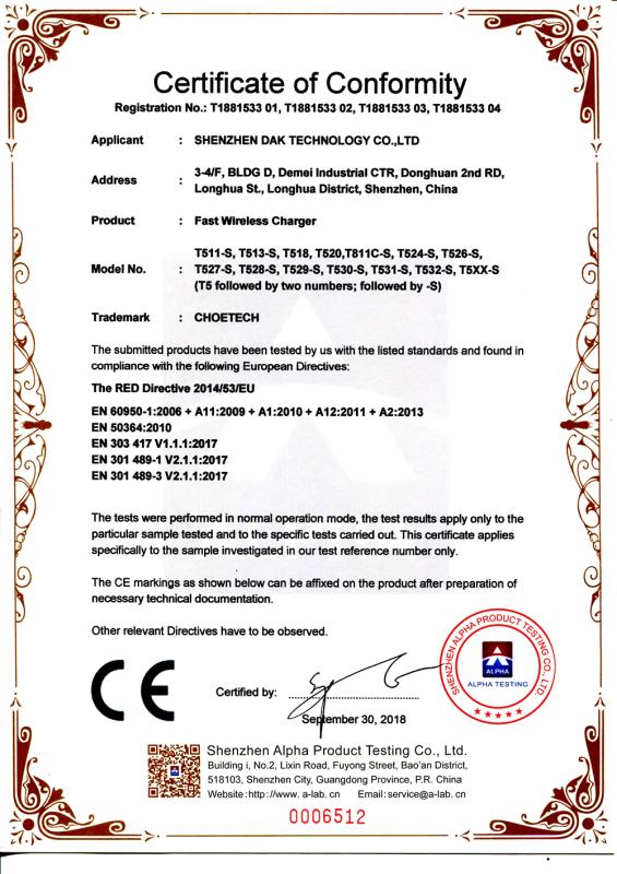 CE - Shenzhen Medcosin Technology Ltd.