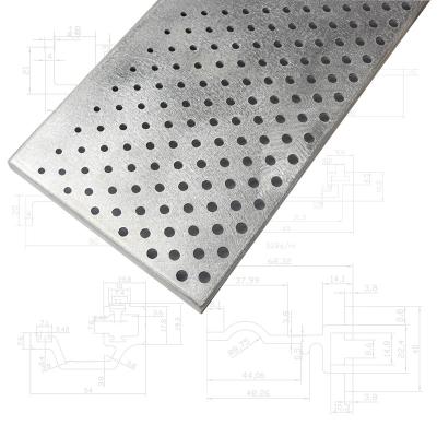 China Commercial/Residential Buildings/School Hotel Door Decoration Windows/Metal Mesh Plate Round Hole Punching Rectangular Aluminum Plate Perforated Aluminum Plate for sale