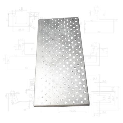 China Commercial / Residential Buildings / Windows / 3mm 5mm 10mm Thickness Used For Cookware Round Hole Punching Rectangular Aluminum Plate Punched Aluminum Plate for sale